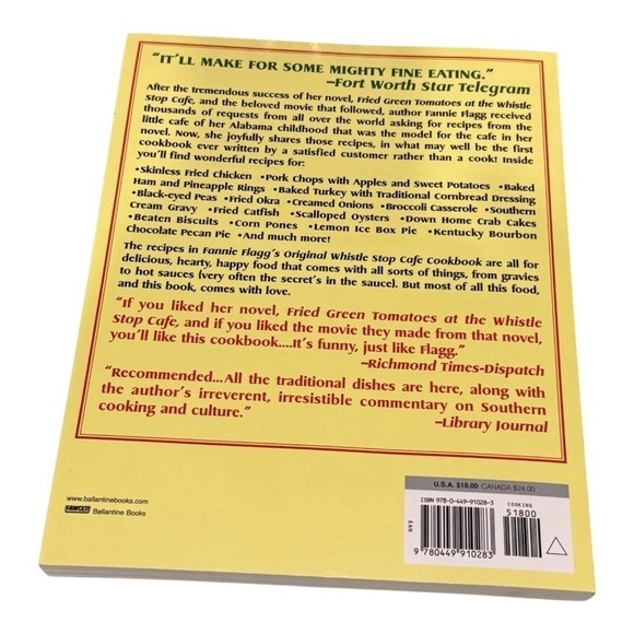Fannie Flaggs Whistle Stop Cafe Cookbook Fried Green Tomatoes Recipes Softcover - Picture 8 of 9